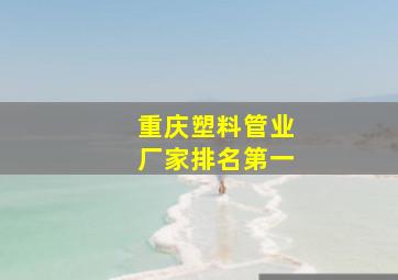 重庆塑料管业厂家排名第一