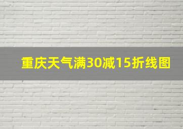 重庆天气满30减15折线图