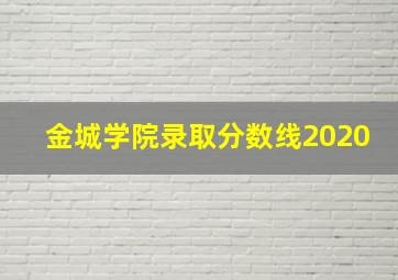 金城学院录取分数线2020