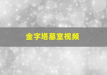 金字塔墓室视频