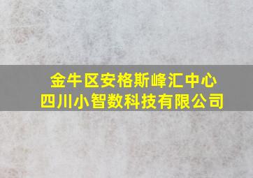 金牛区安格斯峰汇中心四川小智数科技有限公司