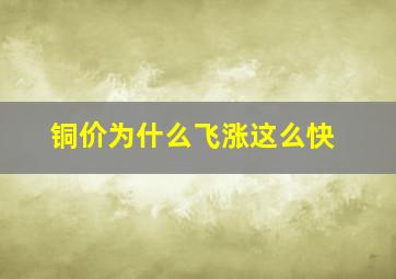 铜价为什么飞涨这么快