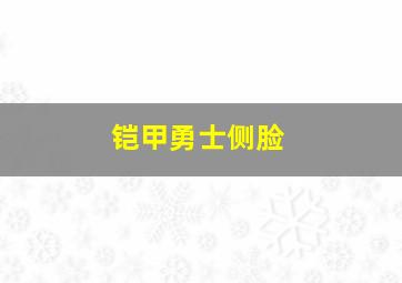 铠甲勇士侧脸