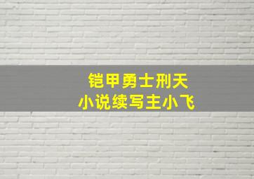 铠甲勇士刑天小说续写主小飞