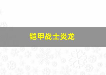 铠甲战士炎龙