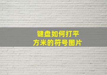 键盘如何打平方米的符号图片