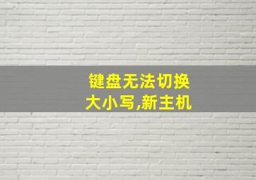 键盘无法切换大小写,新主机