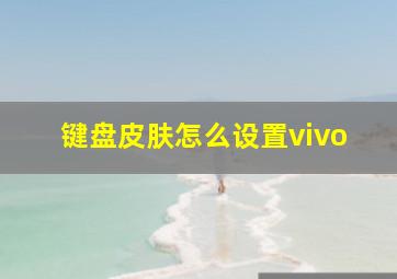 键盘皮肤怎么设置vivo