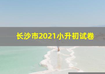 长沙市2021小升初试卷