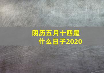 阴历五月十四是什么日子2020