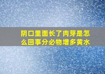 阴口里面长了肉芽是怎么回事分必物增多黄水