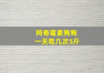 阿奇霉素狗狗一天吃几次5斤