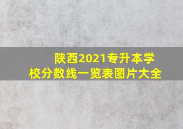 陕西2021专升本学校分数线一览表图片大全