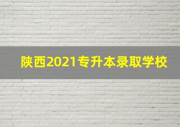 陕西2021专升本录取学校