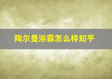 陶尔曼浴霸怎么样知乎