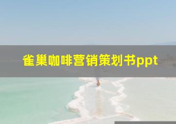 雀巢咖啡营销策划书ppt