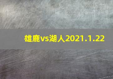 雄鹿vs湖人2021.1.22