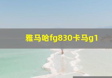 雅马哈fg830卡马g1