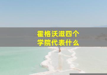 霍格沃滋四个学院代表什么