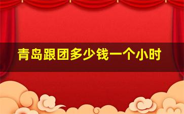 青岛跟团多少钱一个小时