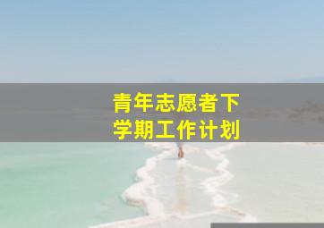 青年志愿者下学期工作计划