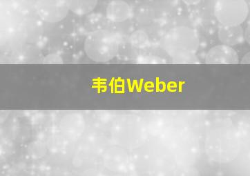 韦伯Weber