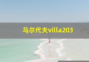 马尔代夫villa203