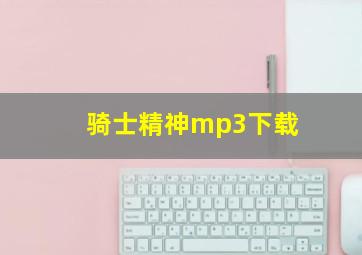 骑士精神mp3下载