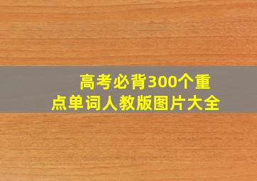 高考必背300个重点单词人教版图片大全