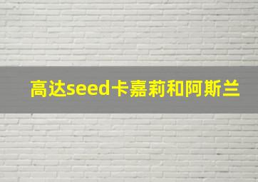 高达seed卡嘉莉和阿斯兰