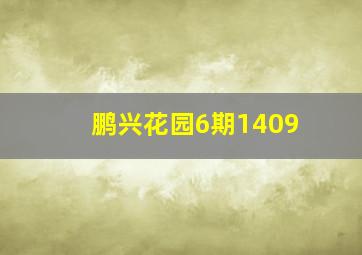 鹏兴花园6期1409