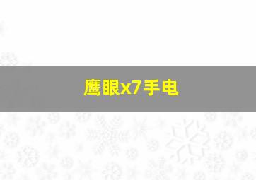 鹰眼x7手电