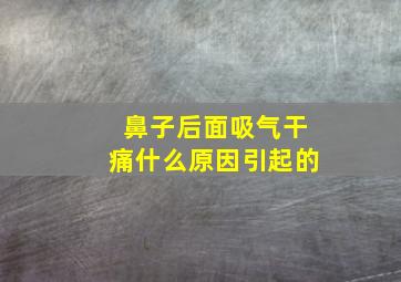 鼻子后面吸气干痛什么原因引起的