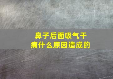 鼻子后面吸气干痛什么原因造成的