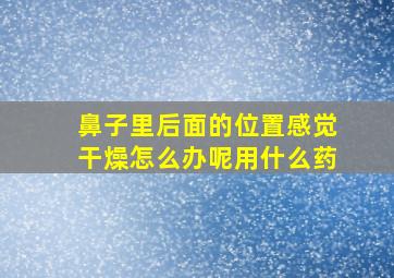 鼻子里后面的位置感觉干燥怎么办呢用什么药