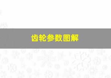 齿轮参数图解