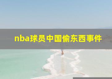 nba球员中国偷东西事件