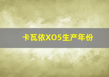 卡瓦依XO5生产年份