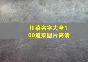 川菜名字大全100道菜图片高清