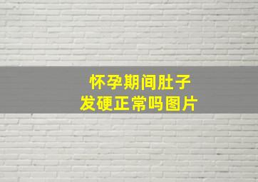 怀孕期间肚子发硬正常吗图片