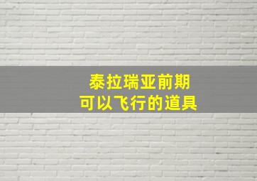 泰拉瑞亚前期可以飞行的道具